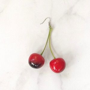 Cherry dangle earrings